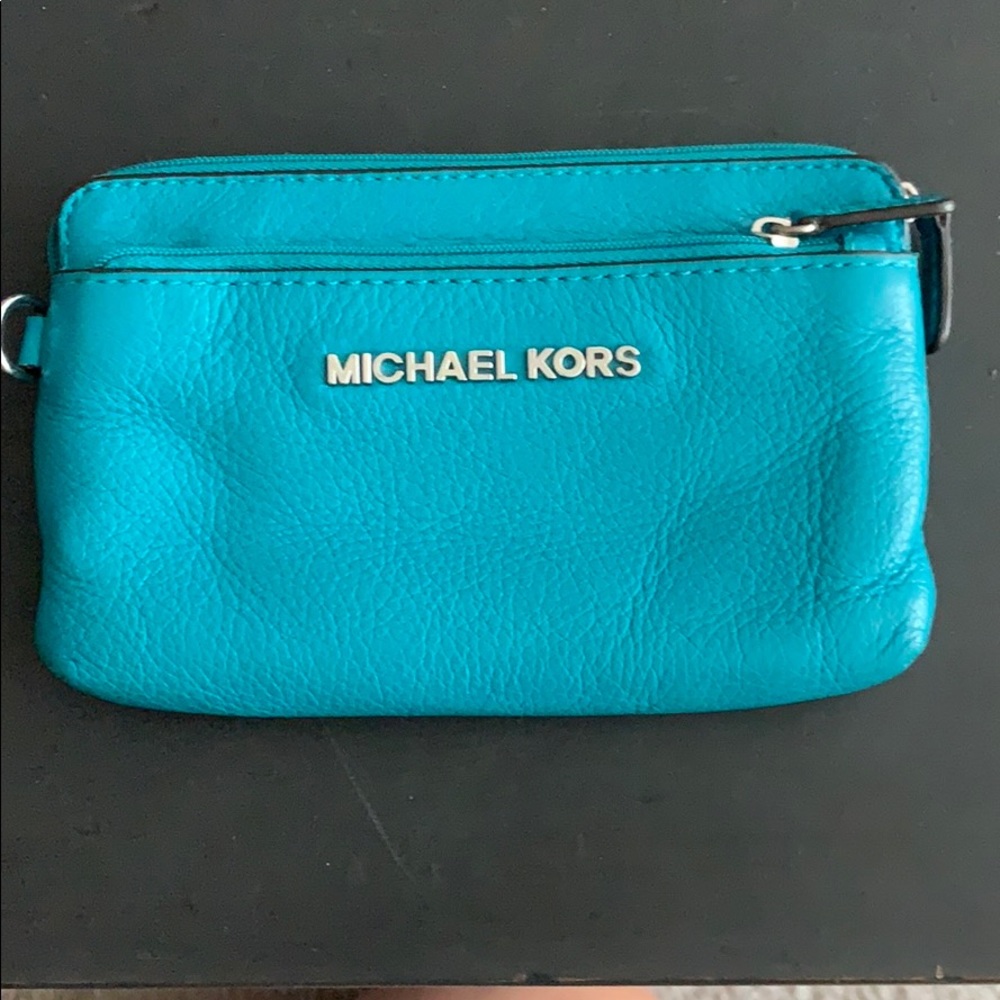 Michael Kors teal wallet